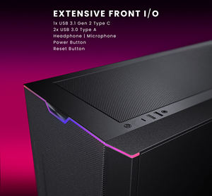 Phanteks Eclipse G500A boîtier mi-tour avec un panneau avant en maille et un boîtier <span class=keywords><strong>PC</strong></span> contrôleur numérique RVB <span class=keywords><strong>intégré</strong></span> - Product Image 2