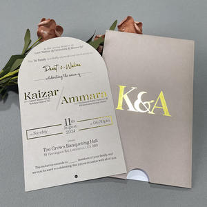 लक्जरी पन्नी मुद्रित, छोटे व्यवसाय के लिए लोगो और लिफाफे के साथ ग्रीटिंग कार्ड - Product Image 6