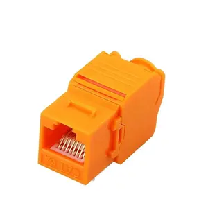 Harga terbaik modular elektronik rj45 keystone jack konektor perempuan cat6 cat6a utp 8p8c stopkontak tanpa pelindung steker jaringan Ethernet