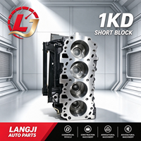 Bloc Moteur Court 1KD de Haute Qualité, Bloc Cylindres Fiable pour la Réparation de Toyota Prado et Hiace
