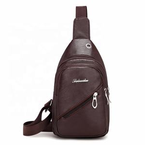 Sac <span class=keywords><strong>Banane</strong></span> de Poitrine et d'Épaule en <span class=keywords><strong>Cuir</strong></span> PU pour Homme – Pochette <span class=keywords><strong>Ceinture</strong></span> et Sac de Taille, Vente en Gros - Product Image 2