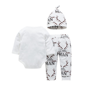 Vestiti popolari per bambini bambini tutina in cotone da notte tute con pantaloni di cervo di Layette all'ingrosso - Product Image 2
