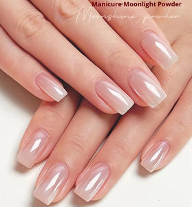 Poudre magique miroir de lune Shenghong, poudre de luxe, cristal de sirène plaqué, art des <span class=keywords><strong>ongles</strong></span> longue durée, sceau spécial Aurora de Hailey - Product Image 1