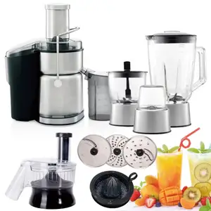 cafulong Whole Fruit Silent Working Multifunction Stainless Steel Centrifugal 6 in1 Fruit Juicer Extractor