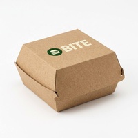 Contenants alimentaires jetables écologiques en papier avec logo personnalisé pour la restauration rapide et les restaurants