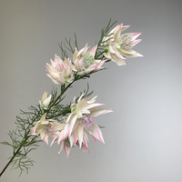 Bouquet de fleurs de protée royale réalistes en soie de qualité supérieure pour la mariée, mariage, nouvel an, fait main, respectueux de l'environnement