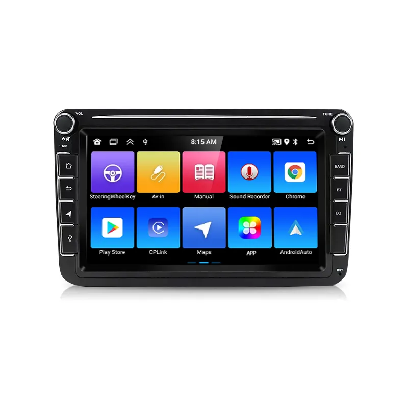 Radio de coche Carplay Android 2DIN GPS RECEPTOR ESTÉREO 8 pulgadas reproductor Multimedia de Audio para VW/Seat/Skoda Roomster Superb Yeti Wifi BT