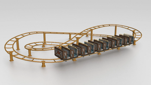 Montaña Rusa Mini de Acero para Interiores/Exteriores Barata en Venta, Atracciones para Parques de Diversiones y Equipos para Parques Temáticos - Product Image 3