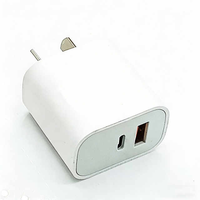 20W PD QC3.0 USB-A Type-C Wall Charger with Fireproof Protection for Universal Mobile Devices Laptops & Cameras Fast Charging