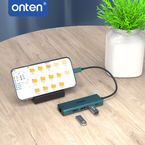ONTEN bán buôn 5 trong 1 <span class=keywords><strong>USB</strong></span>-C để RJ45 100Mbps Card mạng <span class=keywords><strong>USB</strong></span> <span class=keywords><strong>Hub</strong></span> (<span class=keywords><strong>USB</strong></span> 3.0 + <span class=keywords><strong>USB</strong></span> 2.0*2) với 5V cổng điện OTN-UC121 - Product Image 6