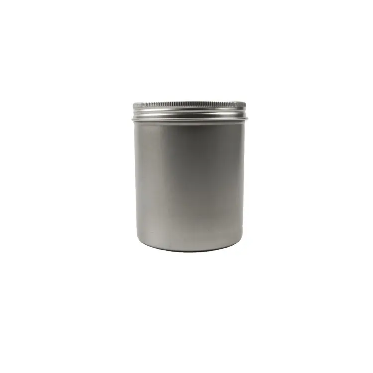 100ml 150ml 200ml 300ml 500ml metalen gedrukt zilver aluminium kruiken voedsel thee blikken doos verpakking met snap cap
