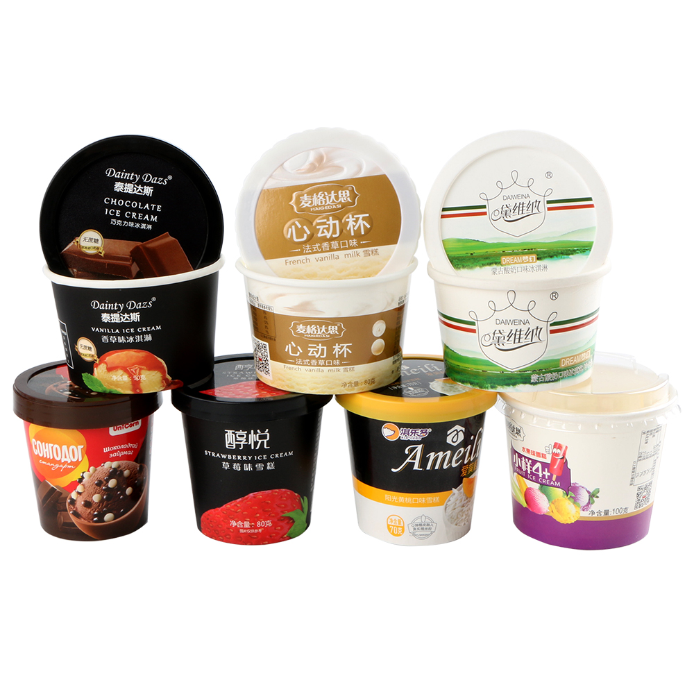 Factory Price Customized Food Paper Cups  Disposable Ice Cream Paper Cup