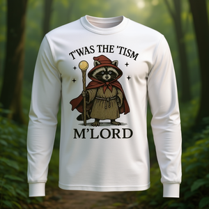 Camiseta de manga larga T'was The 'Tism M'lord Raccoon - Product Image 3