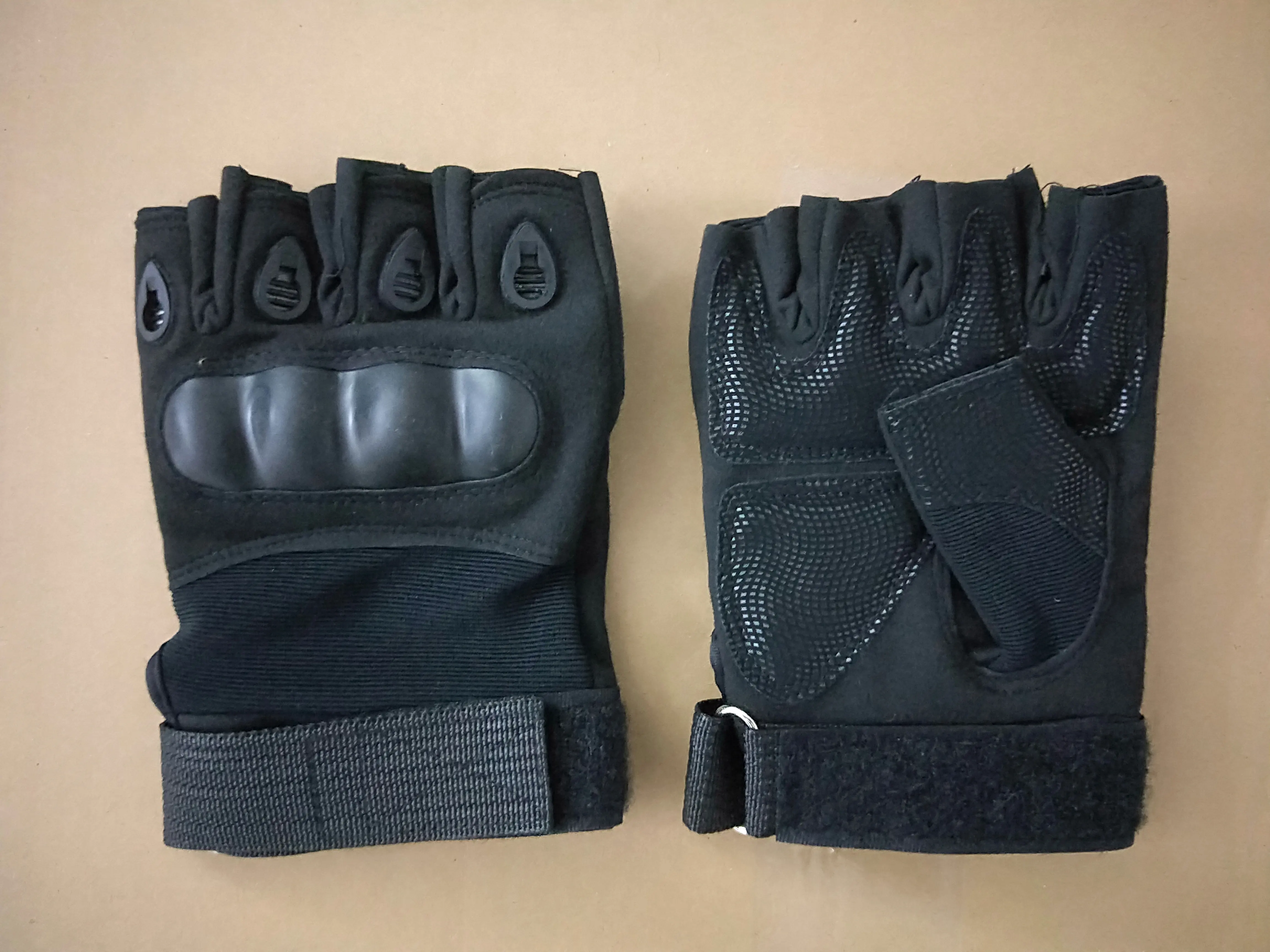 Защитные тактические перчатки без пальцев для езды на мотоцикле и велосипеде