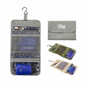 Wholesale Custom Logo <b>Small</b> Travel Toiletries Organizer Bag Oxford Material Fashion Cosmetic Makeup Bag - Product Image 2