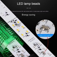Feu de signalisation LED tricolore pour machine-outil avec alarme sonore, en matériau PC multicouche non réfléchissant, marque JZCN, type tour