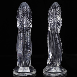 Leistungs starke Saugnapf Kristall transparente Penis geformte <span class=keywords><strong>Dildo</strong></span> weibliche Masturbation liefert übergroße Vergrößerung <span class=keywords><strong>Anal</strong></span> <span class=keywords><strong>Dildo</strong></span> - Product Image 1