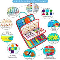 Tablero Montessori de Actividades Espaciales para Regalos de Niños y Niñas de 1, 2, 3, 4 Años, Juguetes Sensoriales para Pequeños de 1 a 3, Juguete Educativo de Viaje para Autismo