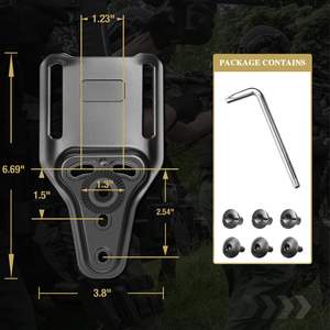 Gunflower MID-Ride cantable ห่วงเข็มขัดสากล (cubl), 2 "ช่องเข็มขัด, ที่แนบมาสำหรับเข็มขัดซองหนัง - Product Image 2