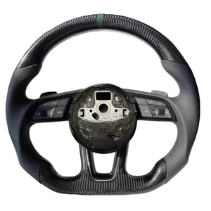 Volant en carbone forgé amélioré pour <span class=keywords><strong>Audi</strong></span> B9 A3 A4 A5 <span class=keywords><strong>S4</strong></span> S5 A6 Q7 TT R8 S6 A8 Q5 S3 B8 RS5 RS3 RS4 RS7 Sport - Product Image 4