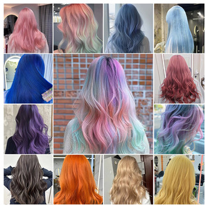 OEM özelleştirilebilir yarı kalıcı krem saç boyası çeşitli saç renkleri kırmızı mor gri kahverengi mavi siyah - Product Image 4