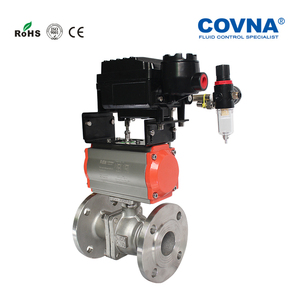วาล์วควบคุมการไหลแบบสองทาง COVNA 90-Day Window ขนาด DN80 แบบหน้าแปลน ควบคุมด้วยลม รุ่น HK55F - Product Image 2