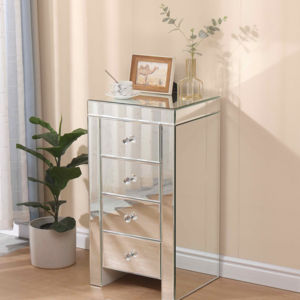 2025 <strong>Nightstand</strong> Hottest Crushed Diamond <strong>Mirrored</strong> <strong>Nightstand</strong> <strong>Mirrored</strong> BedsideTable Night Table Hot Sale Cabinet Night Stand - Product Image 1