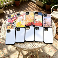 Coques de téléphone personnalisées par sublimation, inserts en plastique PC 2D, coques de téléphone par sublimation pour iPhone 15, protection de l'appareil photo anti-glisse