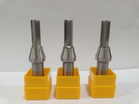 Mata Bor Kayu TCT Karbida Padat 3-Alur Lurus yang Dapat Disesuaikan, Mata Router Baja Kecepatan Tinggi untuk Memotong Kayu HDF, OEM/ODM 12.7mm
