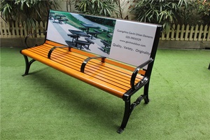 Hot <strong>Sale</strong> Outdoor <strong>Wooden</strong> City <strong>Bench</strong> with Advertisement AD Advertising <strong>Bench</strong> Outdoor - Product Image 4