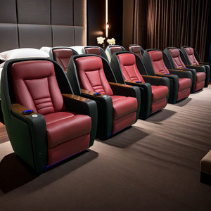 <span class=keywords><strong>Fauteuil</strong></span> élévateur électrique simple de cinéma maison de luxe haut de gamme avec tasse pour regarder des films pratique et confortable - Product Image 1