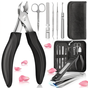 Ensemble de coupe-ongles en acier inoxydable pour pédicure, 7 pièces, coupe-ongles pour ongles incarnés, ensemble de coupe-ongles épais avec étui portable - Product Image 3
