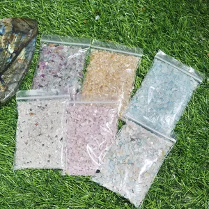 Wholesale natural crystal chips 5-8mm 100g per pack crystal healing polished stone for decoration