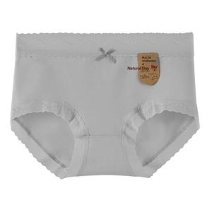 Autumn Winter <b>Women's</b> Bikini <b>Underwear</b> Solid Embroidery Knitted Mulberry <b>Silk</b> Cotton Mid-Rise Hipster Antibacterial Everyday - Product Image 6