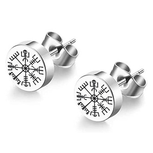 <span class=keywords><strong>Viking</strong></span> boucles <span class=keywords><strong>d</strong></span>'oreilles pour hommes Runes, clous <span class=keywords><strong>d</strong></span>'oreilles en acier inoxydable, boucles <span class=keywords><strong>d</strong></span>'oreilles pour hommes, Piercing bijoux - Product Image 2