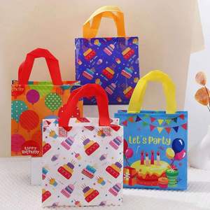 Bolsa de tela no tejida para niños, con diseño de dibujos animados, reciclable, ideal para regalos de Navidad y cumpleaños, la más vendida. - Product Image 4