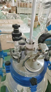 Tiandi Lab corong bubuk kaca 250ml, dengan katup vakum putar corong makan tambahan untuk penggunaan laboratorium - Product Image 6