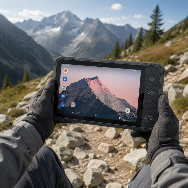 8" Rugged Android Tablet UTAB RK803 with RK3588 10000mAh Large Battery Fingerprint for Industrial Identity Verification