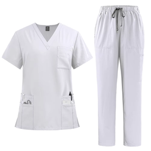 Krankenpflege-Uniform-Sets für Damen und Herren, Scrubs-Set, Krankenschwester-Uniformen für Krankenhaus, Arzt-Oberteil & Hose mit Mehrfach-Taschen - Product Image 2