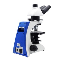 Microscope polarisant trinoculaire à éclairage LED OPTO-EDU A15.2601-TT 40-400X pour étudiants, objectifs à distance infinie sans stress, garantie 3 ans