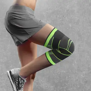 Unisex Professional Sports Knee Sleeve Suporte Respirável Único Bandage Knee Braces para Relax Knee Pain