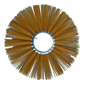 Manufacturer street cleaning brushes poly wafer brush wholesale flat broom