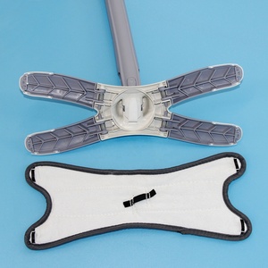 360 x Loại Sợi Nhỏ Cotton Ướt/Khô Làm Sạch Lau Dễ Dàng Tự-Wringing Gấp Phẳng Với Thép Xử Lý Đầu Duy Nhất - Product Image 5