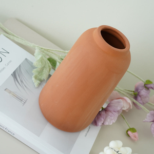 Pot de fleurs vintage en terre cuite, fait main, sculpté à la main, rustique, écologique, pour jardin, balcon, salon, intérieur - Product Image 3