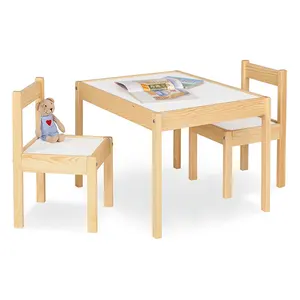 Best Quality Wooden Kids Table With Activity Chairs & Table Children Furniture