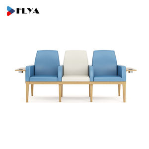 3-Seater หนังสำหรับโรงพยาบาลสำนักงานบริเวณเก้าอี้ห้องรอของธนาคารสนามบินคลินิกผู้ป่วย - Product Image 4