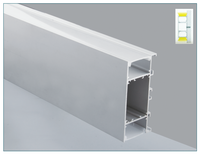 Profil de lumière LED Offre Spéciale haut et bas avec profil de LED linéaire à deux bandes LED pour l'éclairage intérieur sur la décoration murale 42.3*90mm