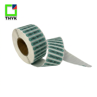 Etiquetas de Seguimiento de Códigos de Barras THYK de PVC Sin Residuos, de Alta Adhesión, Resistentes al Agua y a los Arañazos para la Fabricación de Vidrio, 40x20mm, Mate