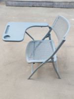 Chaises de bureau pliantes ergonomiques et confortables en plastique, métal et acier avec tablette d'écriture intégrée pour étudiants et adultes – Vente en gros