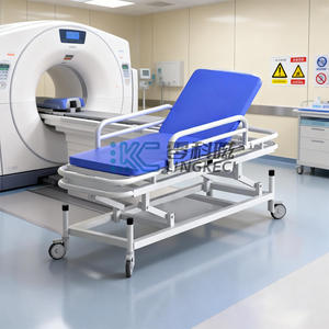 Медицинская кровать для экстренной транспортировки без магнитного перемещения, с регулировкой высоты и бесшумными роликами - Product Image 2